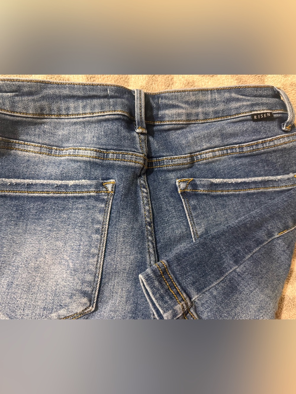 Classic Blue Denim High-Rise Pocket Shorts - Picture 4 of 4